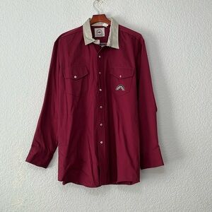 Vintage Midwest Garment Co Southwestern Cowboy Style Shirt